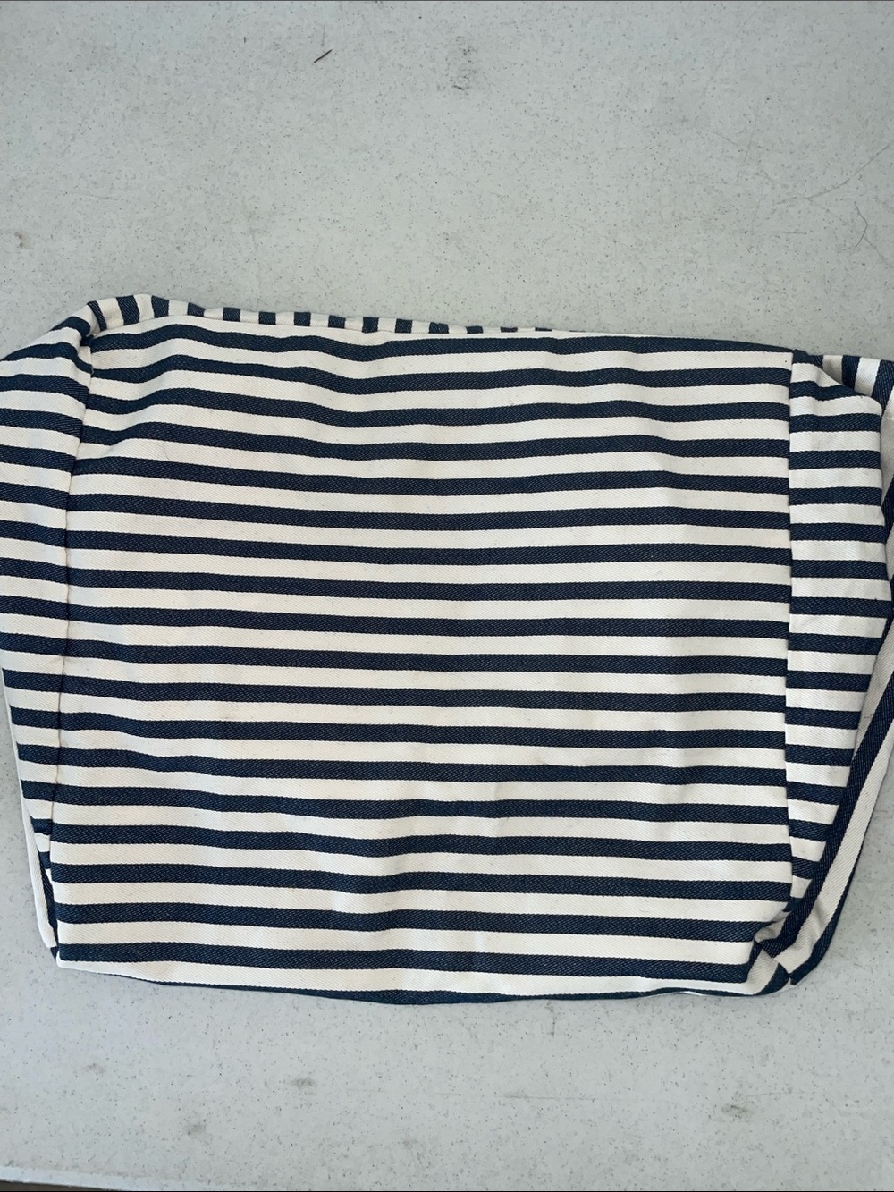 Pottery Barn Kids XL Basket Pottery Barn Kids Navy and White Striped Top